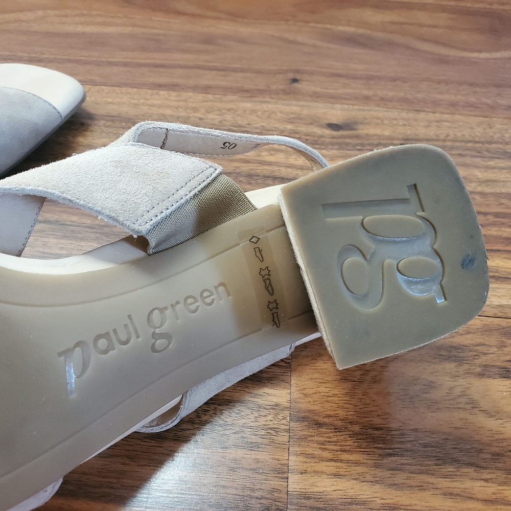 Paul Green Remy Suede Cross Strap with Buckle Block Heel - Picture 7 of 8